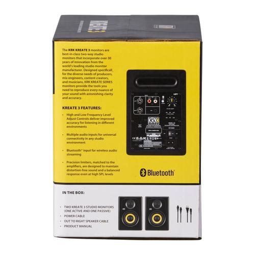 זוית נוספת KRK Kreate 3 Two-Way Studio Reference Monitor Pair