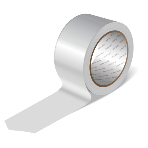 סרט חבלה- בד PE דביק 25X48mm מטר - לבן