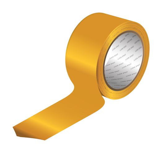 סרט חבלה- בד PE דביק 25X48mm מטר - צהוב