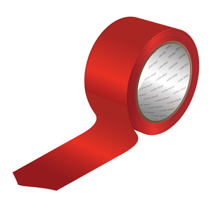סרט חבלה- בד PE דביק 25X48mm מטר - אדום
