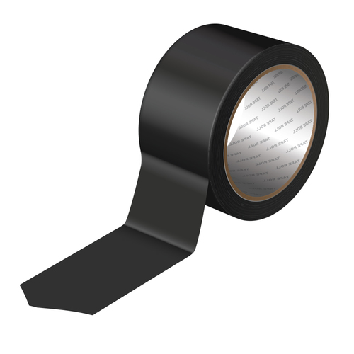 סרט חבלה- בד PE דביק *פרימיום* 25X48mm מטר - שחור
