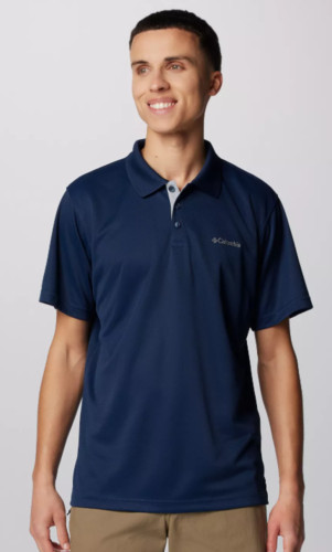 חולצת פולו קצרה לגברים UTILIZER POLO I כחול כהה  - Columbia