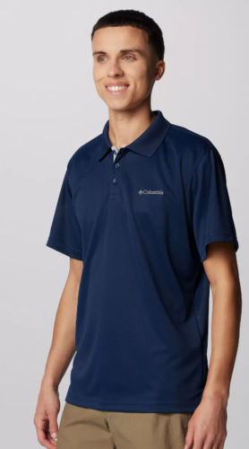 חולצת פולו קצרה לגברים UTILIZER POLO I כחול כהה  - Columbia