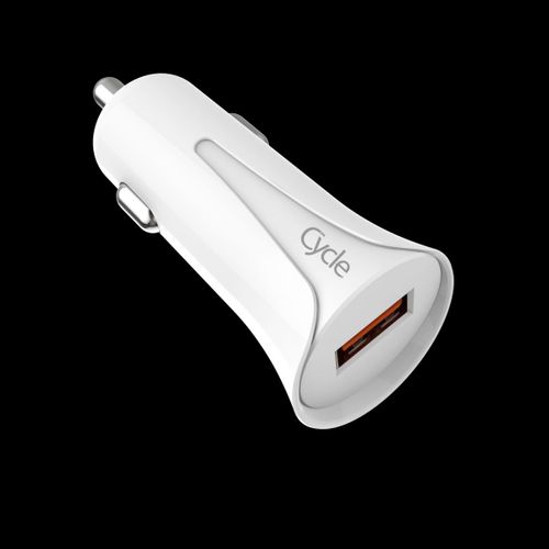 מטען רכב מהיר Cycle עם יציאת USB בתקן QC3.0 18W דגם CYC3AQ