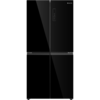 מקרר 4 דלתות 601 ליטר נטו Electra EL6610GBL עם מפסק שבת - גימור זכוכית שחורה אחריות ע"י היבואן הרשמי