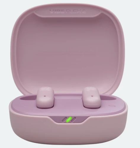 אוזניות אלחוטיות JBL Vibe Flex 2 ורוד- יבואן רשמי 
