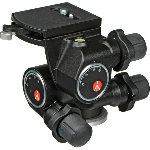 ראש חצובה Manfrotto 410 3-Way ראש הטיה עם פלטת שחרור מהירה 410PL 