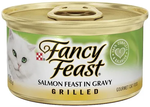 פנסי פיסט גריל סלמון ברוטב Fancy Feast Grilled Salmon in Gravy