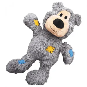 צעצוע לכלב בובה דב אפור  Wild Knots Brown Bear | KONG | מולי חיות מחמד