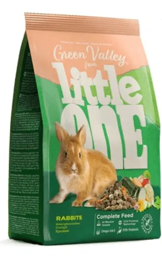 מזון לארנב ליטל וואן ללא דגנים Little One 'Green Valley' Fibrefood for Rabbits 750g