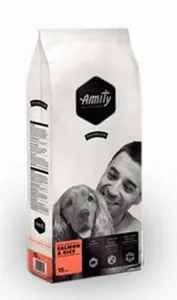 אמיטי סלמון ואורז פרימיום 15 ק"ג – Amity Salmon & Rice Premium | מולי חיות מחמד