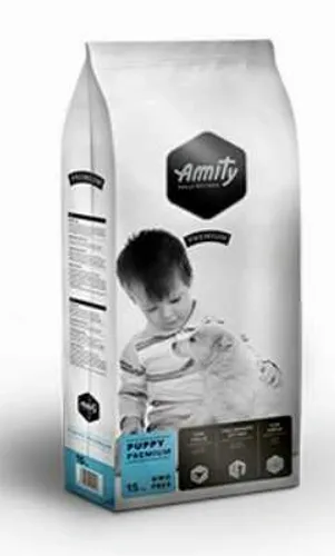 מזון יבש לכלבים גורים Amity PUPPY PREMIUM בטעם עוף - 15 ק