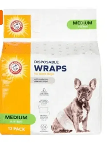 חיתולים לכלבים זכרים – ARM & HAMMER Male Dog Wraps