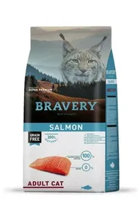 ברייברי סלמון לחתול בוגר 2 קג Adult Cat Salmon Bravery