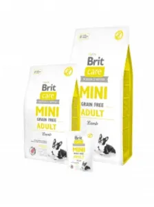בריט קאר מזון לכלבים מיני עם כבש 2 קג Brit Care Mini Grain Free Adult