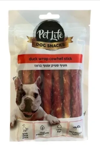 Pet Life – חטיף סנדוויץ' מסולסל לכלבים בטעם דג ועוף