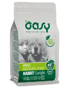 OASY Mono Protein Rabbit 2.5kg – מזון לכלבים ארנב בלבד | מולי חיות מחמד