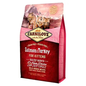 קרנילאב סלמון והודו לגורי חתולים 6 ק"ג Carnilove Kitten | מולי חיות מחמד