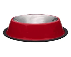 קערת נירוסטה אדומה גדולה פטסלנד Pets Project