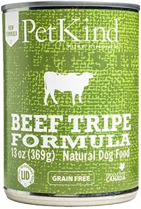 שימורי פטקיינד בקר וקירשה ללא דגנים 375 גרם Petkind Beef & Tripe Grain Free | מולי חיות מחמד