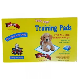 פדים לאילוף וחינוך גורים 100 יחידות  Smiley Pets Training Pad | מולי חיות מחמד