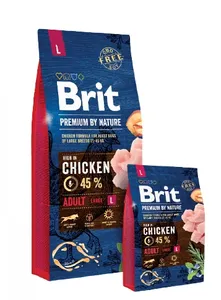בריט אוכל לכלב בוגר גדול עם עוף 15 ק"ג Brit