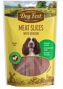 חטיף דוג פסט רצועות צבי עם ברווז – Dog Fest Venison & Duck Strips | מולי חיות מחמד