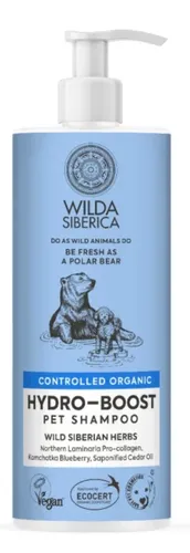 שמפו לכלב וחתול אורגני טיבעי מועשר בלחות WILDA SIBERICA URBAN-DETOX
