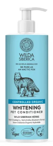 שמפו מרכך אורגני טבעי לכלבים לבנים Wilda Siberica whitening conditioner