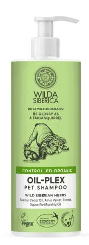 שמפו לפרווה יבשה ושברירית אורגני לכלבים Oil-Plext Wilda Siberica 