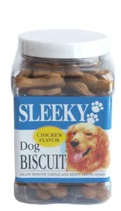 ביסקוויטים בטעם עוף לכלבים – Sleeky סליקי 560 גרם | Sleeky Dog Biscuits | מולי חיות מחמד