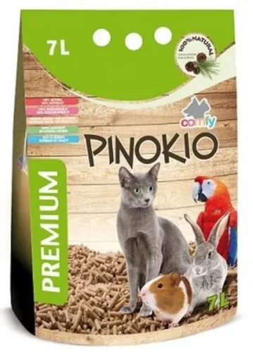 Pinocchio מצע שבבי עץ למכרסמים וחתולים – 7 ליטר