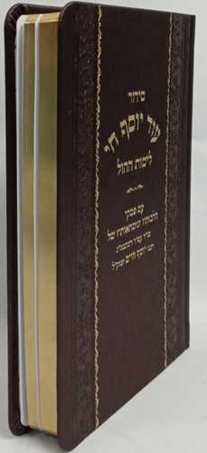 סידור עוד יוסף חי - לימות חול פיו