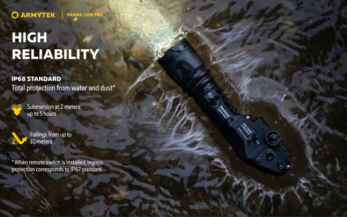 פנס טקטי עם תאורת אור לבן ואינפרה אדום – Armytek - Parma C2IR Pro