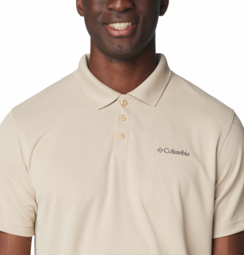 חולצת פולו קצרה לגברים UTILIZER POLO I אבן - Columbia