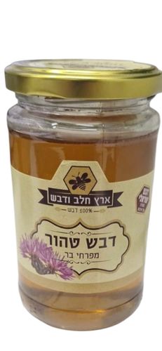 דבש טהור  מפרחי בר (350 גרם) - ארץ חלב ודבש