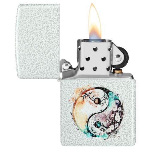 מצית זיפו יינג ויאנג פרחוני - ZIPPO 