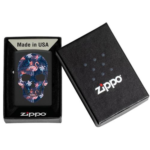 מצית מצית זיפו גולגולת פלמינגו - ZIPPO