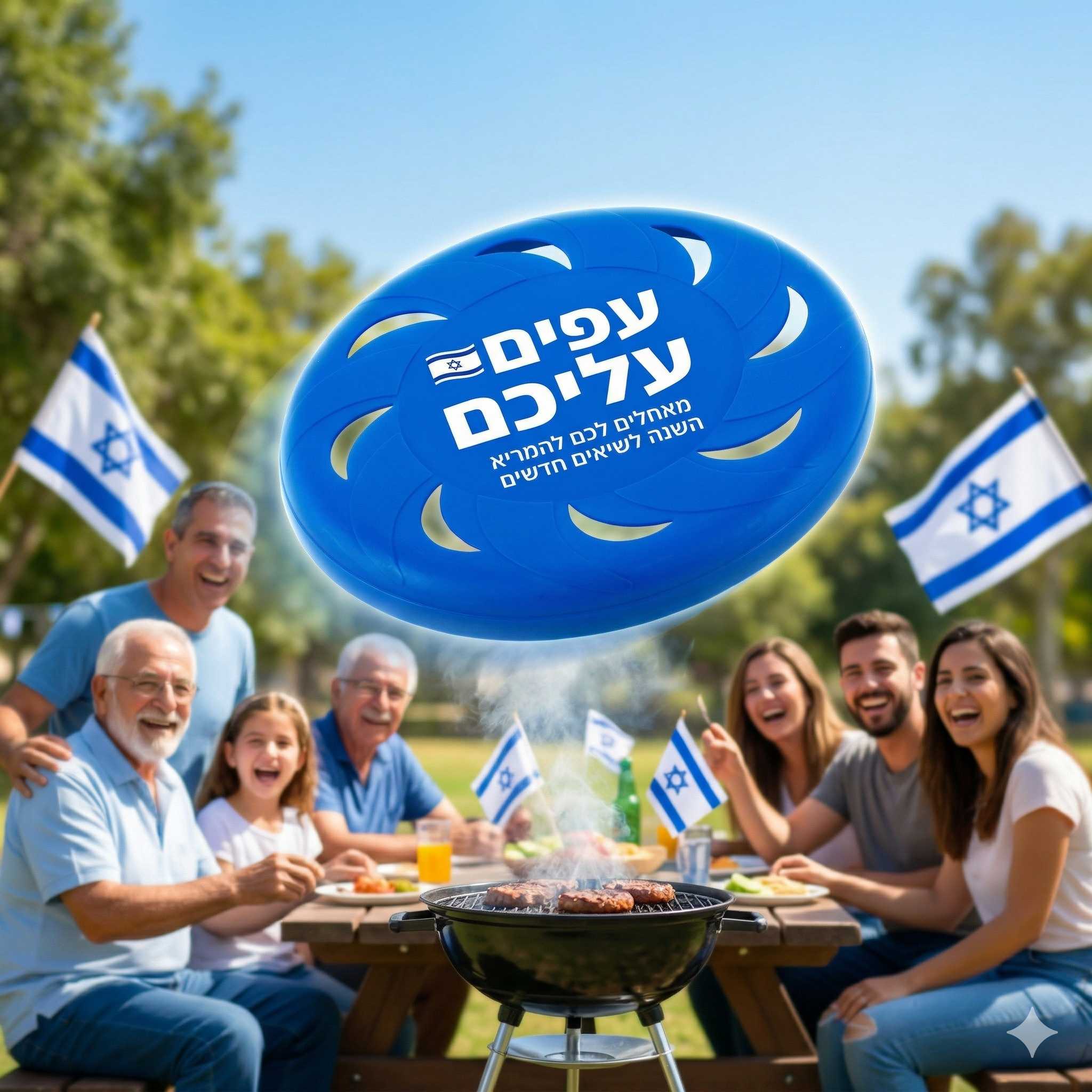 פריסבי ממותג עם מסר השראה - מתנה מושלמת ליום העצמאות