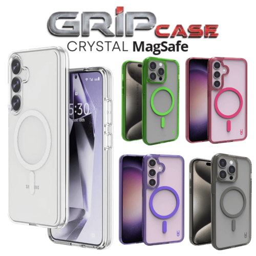כיסוי קשיח שקוף/צבעים GripCase Magsafe 