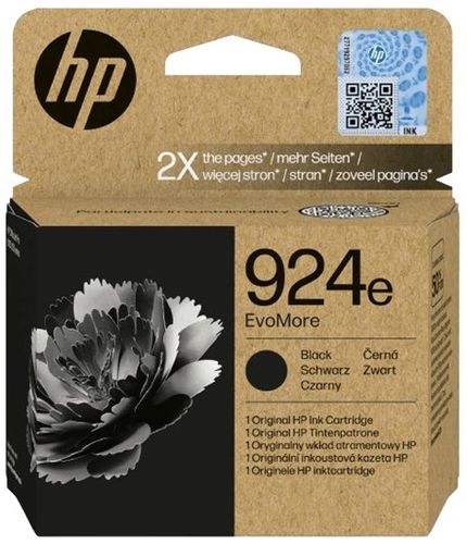 ראש דיו מקורי שחור HP 924e BK 4K0U0NE