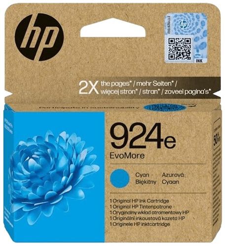 ראש דיו מקורי כחול HP 924e C 4K0U7NE