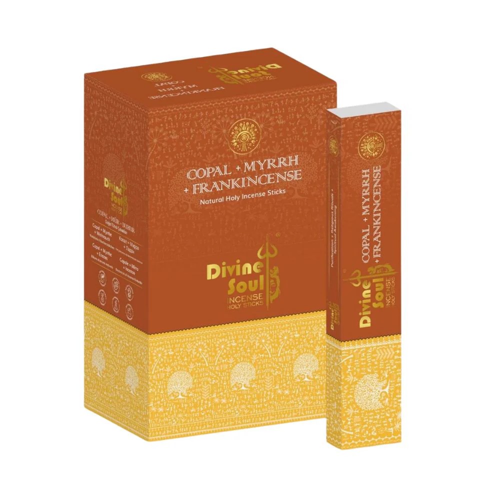 חבילת קטורת DIVINE SOUL COPAL+MYRRH+FRANKINCENSE