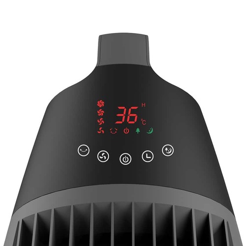 מאוורר מגדל סדרת SPEED דגם SUPER עם שלט צבע שחור/אפור