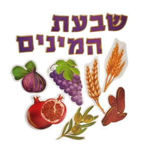 ערכת קישוט שבעת המינים עם נצנצים/יודקה