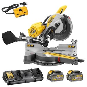 מסור פנדל נטען בראשלס "12 + 2 סוללות 2 ו- 6 אמפר DeWALT DHS780T2A BL 54V