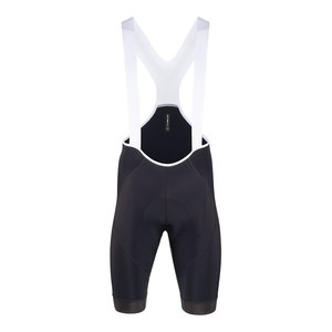 ביב רכיבה קצר לאופניים THUNDER BIB שחור אלסטי טכני ומנדף מאוד 