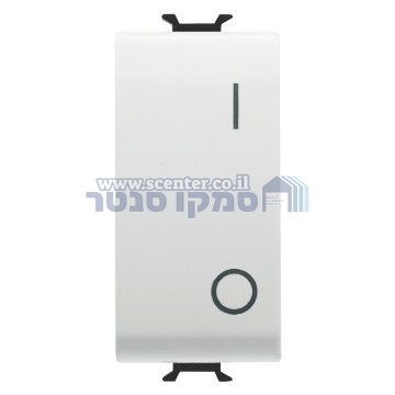 מפסק יחיד דו קוטבי לבן 1 מודול Gewiss Chorus 16Ah