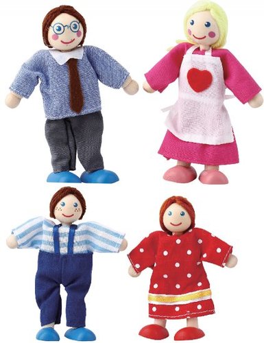 רביעיית בובות אצבע Pit Toys