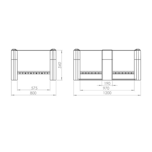 מיכל דולב 800 אטום מונמך 120*80*h54